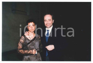 Fotografia d epoca originale 1990 ca LIRICA JosÃ© CARRERAS con la figlia Julia  Foto 23x15 cm 1