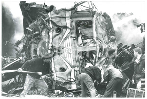 Fotografia d epoca originale 1987 LERUM  SWEDEN Train crash SJ Statens JÃ¤rnvÃ¤gar  Photo 24x16 cm 6 1