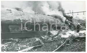 Fotografia d epoca originale 1987 LERUM  SWEDEN Train crash SJ Statens JÃ¤rnvÃ¤gar  Photo 24x16 cm 4 1