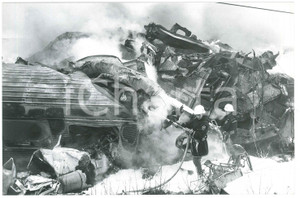 Fotografia d epoca originale 1987 LERUM  SWEDEN Train crash SJ Statens JÃ¤rnvÃ¤gar  Photo 24x16 cm 3 1