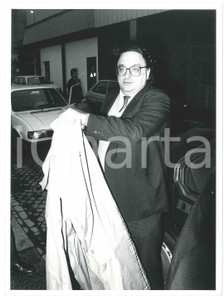 Fotografia d epoca originale 1985 ca PARTITO SOCIALISTA Gianni DE MICHELIS Politico PSI Foto 25x20 cm 2 1