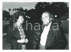Fotografia d epoca originale 1985 ca ITALIA  CINEMA Marco FERRERI con la moglie Jacqueline  Foto 24x18 cm 1