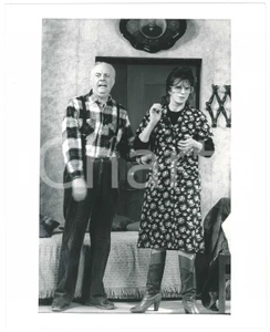 Fotografia d epoca originale 1988 RAI 3 TRASMISSIONE FORZATA Dario FO Franca RAME 1 Foto 20x25 cm 1