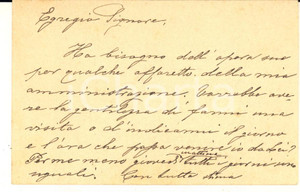 Autografo originale 1897 PADOVA Maria Carolina MESTRINER Direttrice Collegio Dimesse  AUTOGRAFO 1