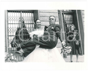 Fotografia d epoca originale 1987 MILANO Matrimonio Gianfranco FUNARI Rossana SEGHEZZI  Foto 25x20 cm 2 1