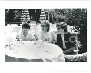 Fotografia d epoca originale 1985 ca ITALIA  MUSICA Band DURAN DURAN durante intervista  Foto 25x20 cm 1 1