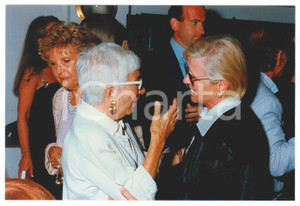 Fotografia d epoca originale 1996 ITALIA  SPETTACOLO Lina WERTMULLER Delia SCALA Foto 22x15 cm 1