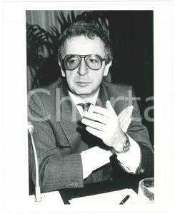 Fotografia d epoca originale 1985 ca DEMOCRAZIA CRISTIANA Marcello DI TONDO Ritratto  Foto 20x25 cm 2 1