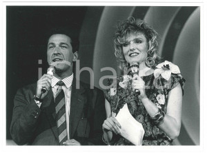 Fotografia d epoca originale 1986 UN DISCO PER L ESTATE Maria Sole SANTASILIA Ritratto  Foto 24x18 cm 1