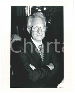 Fotografia d epoca originale 1985 ca COSTUME ITALIA Giornalista RAI Carlo FUSCAGNI  Ritratto Foto 20x25 4 1