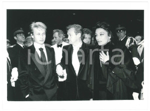 Fotografia d epoca originale 1984 FESTIVAL DI CANNES Jerzy e Michal SKOLIMOWSKI Anouk AIMÃ‰E  Foto 24x18 cm 1