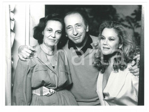 Fotografia d epoca originale 1986 RAI DUE Fuori Scena  Enzo MUZII Valeria MORICONI Gina LAGORIO Foto 24x18 1