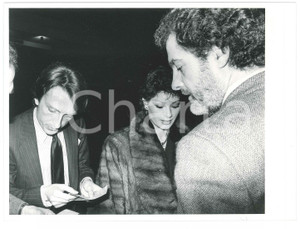 Fotografia d epoca originale 1985 ca COSTUME ITALIA Edwige FENECH Luca CORDERO DI MONTEZEMOLO  Foto 24x18 cm 1