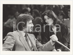 Fotografia d epoca originale 1983 RAI DUE  BLITZ Anouk AIMEE e Emanuel UNGARO ospiti del programma Foto 1 1