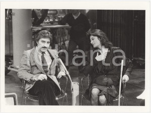 Fotografia d epoca originale 1983 RAI DUE  BLITZ Anouk AIMEE e Emanuel UNGARO ospiti del programma Foto 2 1