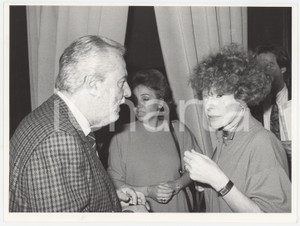 Fotografia d epoca originale 1990 MILANO Terrazza Martini  Lucio ARDENZI Ornella VANONI Antonia BRANCATI 1