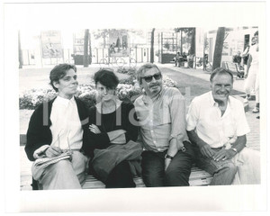 Fotografia d epoca originale 1987 VENEZIA  Jacob BERGER Laura MORANTE Alain TANNER JeanLouis TRINTIGNANT 1