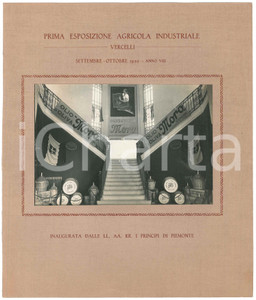 Fotografia d epoca originale 1930 VERCELLI Prima Esposizione Agricola Industriale  Olio d oliva MORO Foto 1