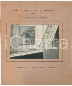 Fotografia d epoca originale 1930 VERCELLI Prima Esposizione Agricola Industriale  Biellese che lavora FOTO 1