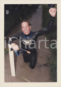 Fotografia d epoca originale 1996 LLANWRTYD WELLS  11th World Bog Snorkelling Championship  Photo 21x30 cm 1