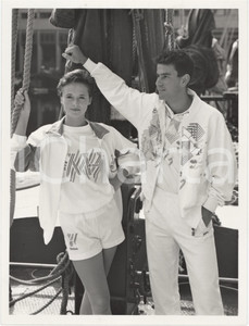 Fotografia d epoca originale 1989 MODA ICI FIBRES Tactel Aquator tennis outfits by REEBOK and AUSTRALIAN Foto 1