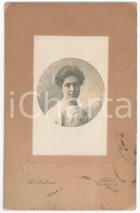 Fotografia d epoca originale 1910 ca MILANO Ritratto femminile  Foto BALLERINI 10x16 cm 1