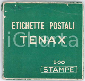 Materiale pubblicitario d’epoca 1960 ca ITALIA Etichette postali TENAX  Blocco 500 stampe 1