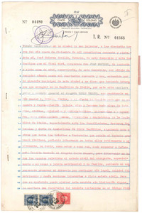 Documento originale, autentico 1947 EL SALVADOR Nomina avv. Carlo MASERA legale rappresentante di Juan PATUZZO 1