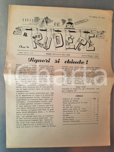 Giornale, rivista storica 1956 MILANO Liceo BECCARIA  RUDERE Giornale ASBE  Signori, si chiude! nÂ°45 1