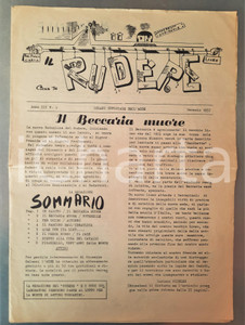 Giornale, rivista storica 1957 MILANO Liceo BECCARIA  RUDERE Giornale ASBE  Il Beccaria muore nÂ°3 1