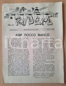 Giornale, rivista storica 1955 MILANO IL RUDERE Giornale Liceo BECCARIA  ASBE fiocco bianco nÂ°3 1