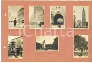 Fotografia d epoca originale 1927 FERRARA / FAENZA/ FORLI  Congressisti DANTE ALIGHIERI Collage 7 foto 1
