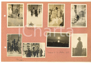 Fotografia d epoca originale 1927 ANCONA Congressisti DANTE ALIGHIERI al Museo Nazionale Collage 8 foto 1