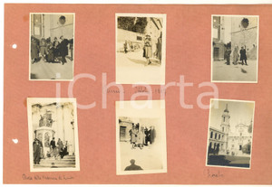 Fotografia d epoca originale 1927 OSIMO / LORETO AN Congressisti DANTE ALIGHIERI in gita Collage 6 foto 1
