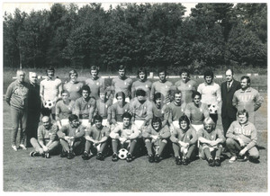 Fotografia d epoca originale 1974 CALCIO  ITALIA  NAZIONALE  Ritratto della squadra Foto 24x18 cm 1