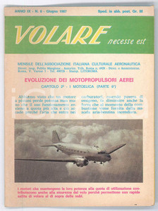 Libro, pubblicazione d epoca 1967 VOLARE necesse est  Monopropulsori aerei Pieghevole AERONAUTICA nÂ°6 1