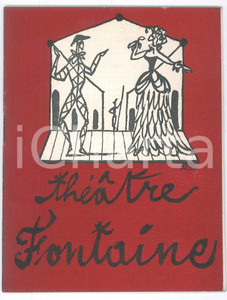 Materiale pubblicitario d’epoca 1955 PARIS ThÃ©Ã¢tre Fontaine  L amour des 4 colonels Programme 22 p. 1