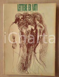 Giornale, rivista storica 1945 LETTERE ED ARTI Amedeo Modigliani  De Chirico surrealista Anno I nÂ° 1 1