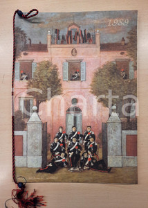 Oggetto da collezione cartaceo 1989 ARMA CARABINIERI Calendario illustrato Nino CAFFE 1