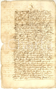 Documento originale, autentico 1563 LA TOUR HAUTE SAVOIE Donation Pierre Marie DE LA BONNEVILLE  Manuscript 1