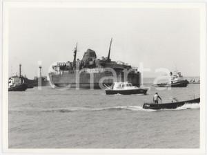 Fotografia d epoca originale 1991 LIVORNO Disastro del MOBY PRINCE  Il traghetto Foto 1 24x18 cm 1