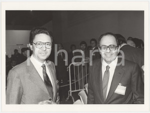 Fotografia d epoca originale 1985 ca DEMOCRAZIA CRISTIANA  Roberto MAZZOTTA Francesco MERLONI  Foto 1