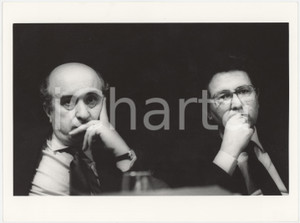 Fotografia d epoca originale 1985 ca DEMOCRAZIA CRISTIANA  MILANO  Ciriaco DE MITA Roberto MAZZOTTA Foto 1