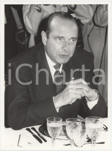 Fotografia d epoca originale 1986 MILANO Jacques CHIRAC in visita  Pranzo Foto 18x24 cm 4 1