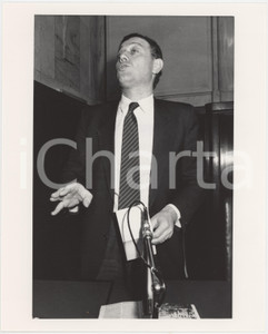 Fotografia d epoca originale 1985 ca POLITICA  PRI  Franco MEANI  Discorso Foto 1