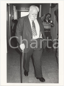 Fotografia d epoca originale 1985 ca POLITICA  MSI  Mario TEDESCHI  Ritratto  Foto 18x24 cm 3 1