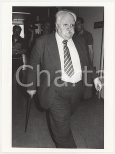 Fotografia d epoca originale 1985 ca POLITICA  MSI  Mario TEDESCHI  Ritratto  Foto 18x24 cm 4 1