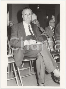 Fotografia d epoca originale 1985 ca POLITICA  PARTITO LIBERALE  Giovanni MALAGODI  Ritratto Foto 1