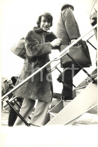 Fotografia d epoca originale 1972 Nicola DI BARI in partenza per l Eurovision Song Contest di Edinburgo Foto 1