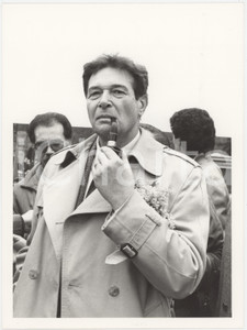 Fotografia d epoca originale 1985 MILANO  PSI Luciano LAMA durante comizio  Foto 17x24 cm 1 1